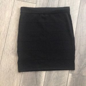 Black bandage skirt